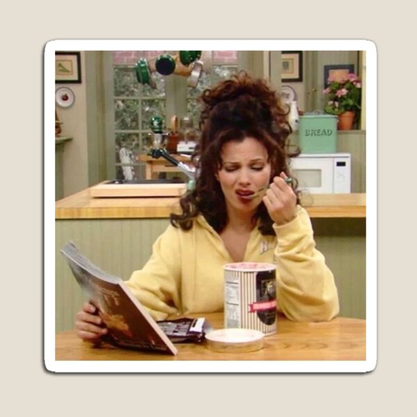 fran fine eating ice cream Magnet