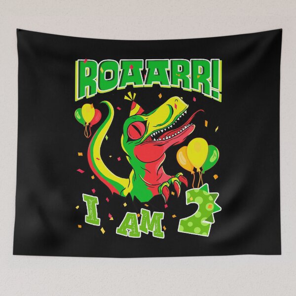 Item preview, 2nd Birthday Dinosaur ROAR 2 Years Boys Girls Dino designed and sold by Renergie.