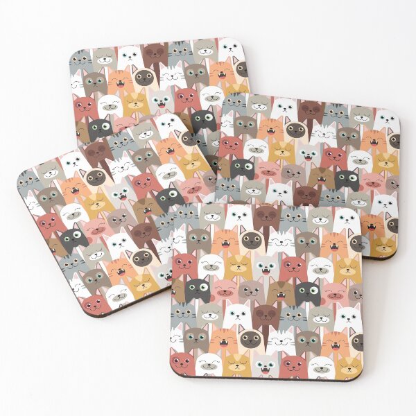 Item preview, Funny cats pattern designed and sold by CreativeNewDesigns.