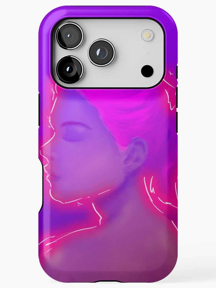 Thumbnail 1 of 4, iPhone Case, Pink Neon designed and sold by Rafcph.