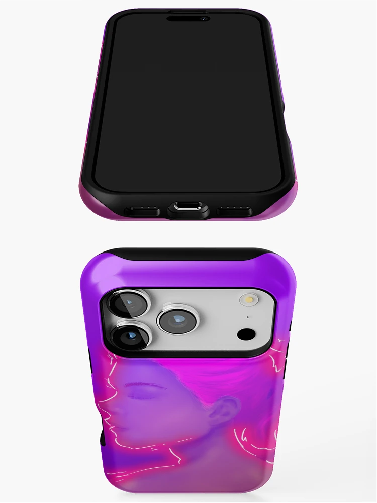 Thumbnail 3 of 4, iPhone Case, Pink Neon designed and sold by Rafcph.