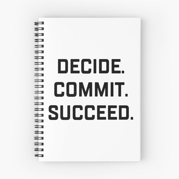 Item preview, Decide. Commit. Succeed. Gym Quote designed and sold by Andrea Lina.