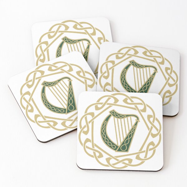 Item preview, Irish harp and Celtic Knot designed and sold by MemphoManiac.