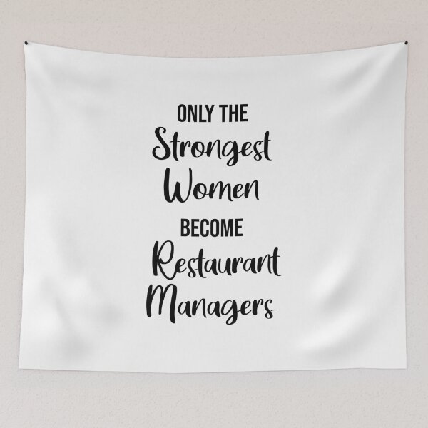 Item preview, only the strongest women become restaurant managers T-Shirt designed and sold by ZANKELLO.