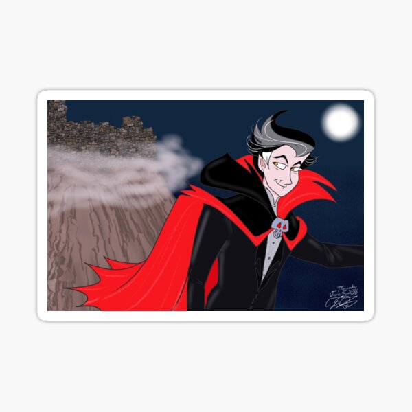 Halloween vampire cartoon Sticker