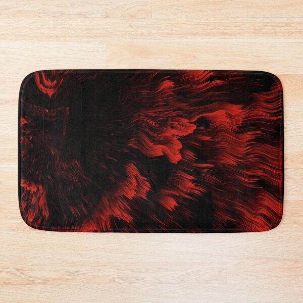 Item preview, Abstract Pattern Holographic Distorted Liquid Oil Waves Red Black designed and sold by InvestingRoad.