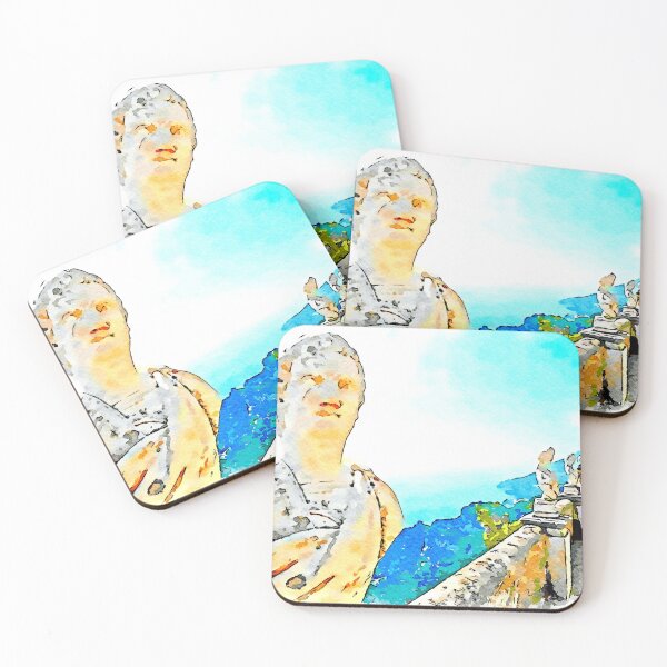 Item preview, Ravello: busts on the balcony of Villa Cimbrone designed and sold by Giuseppe Cocco.