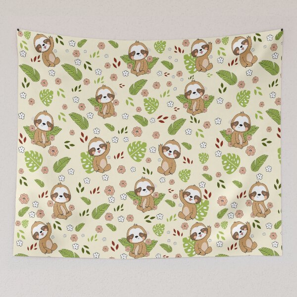 Item preview, Cute Sloth Pattern designed and sold by Ribsa.
