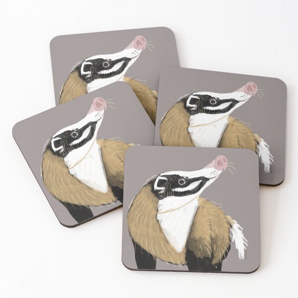 Item preview, Albogularis hog badger designed and sold by belettelepink.