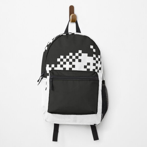 Item preview, The 8-Bit Pixel Fashion Pattern Black White designed and sold by hatgirldesign.