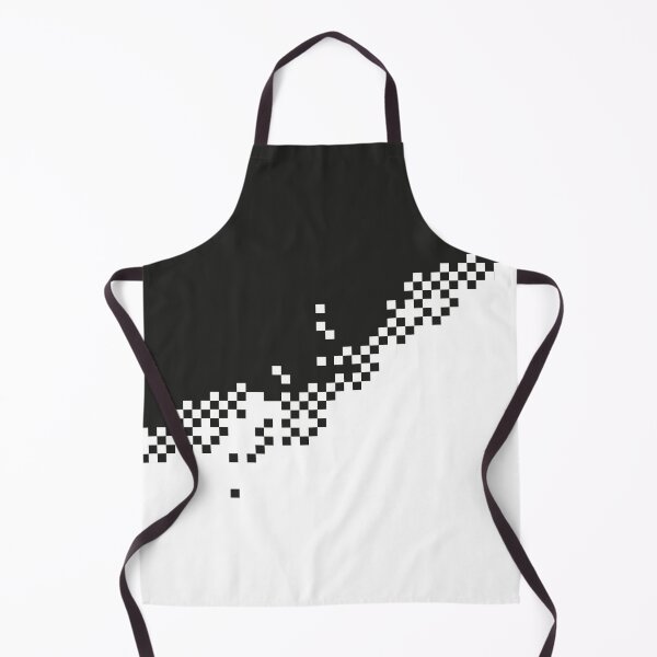 Item preview, The 8-Bit Pixel Fashion Pattern Black White designed and sold by hatgirldesign.