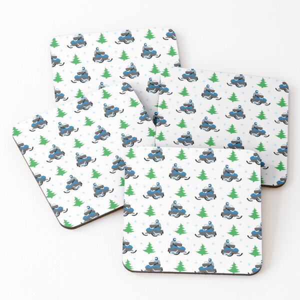 Item preview, Snowmobile Pattern (blue) designed and sold by Design Minds Boutique.