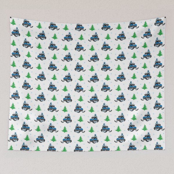 Item preview, Snowmobile Pattern (blue) designed and sold by Design Minds Boutique.