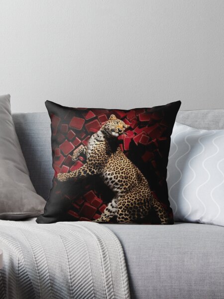 NWT Hudson Park Collection Faux Fur Leopard Pillow New With hot Tags GIFT ITEM