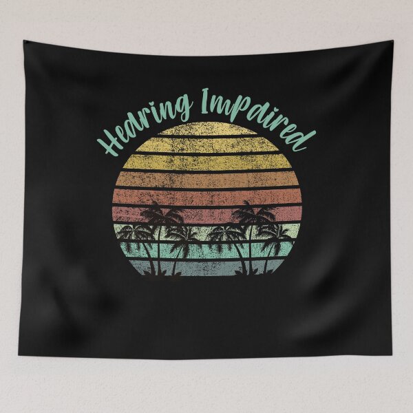 Item preview, Hearing Impaired Retro Vintage sunset Design designed and sold by arnabbabai.