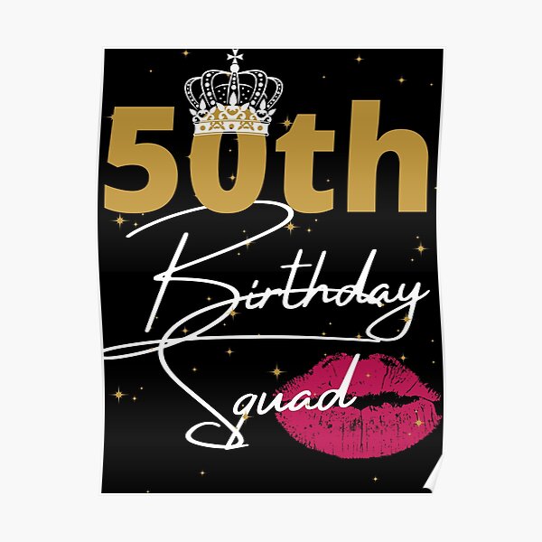 Download "50th Birthday Squad Matching Birthday Crew Birthday Moms ...