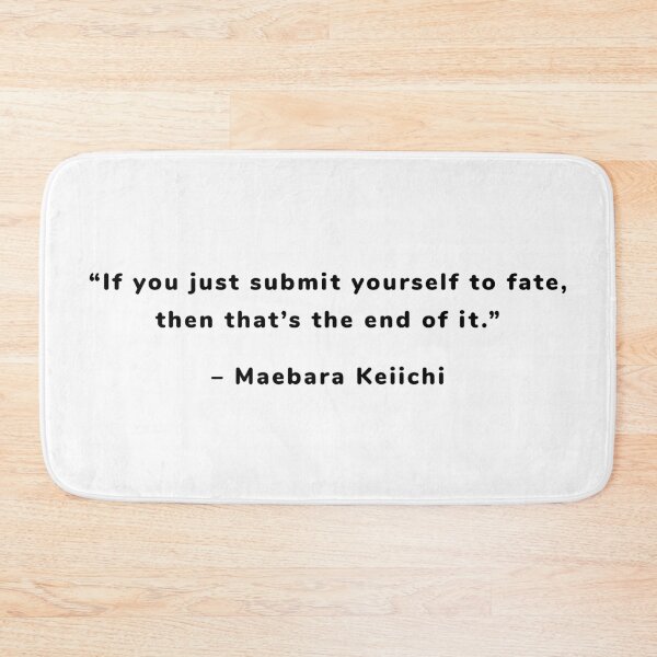 Item preview, Maebara Keiichi - Quote designed and sold by Epicanimequotes.