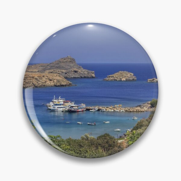 Item preview, Boats in Lindos Bay designed and sold by tomg.