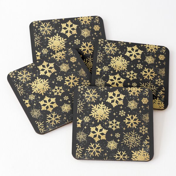 Item preview, Gold Snowflakes Pattern  designed and sold by joabaj.