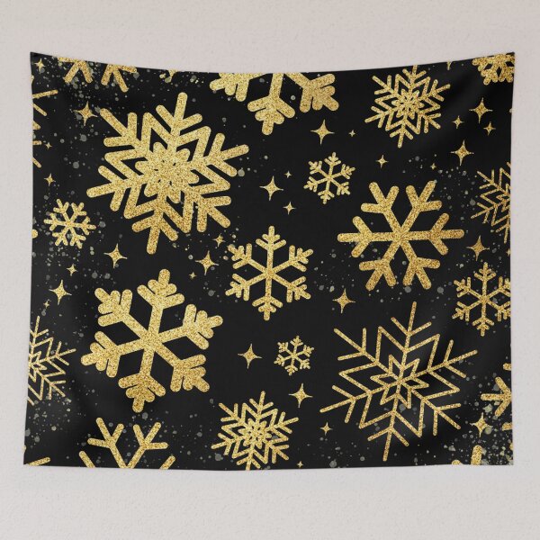 Item preview, Gold Snowflakes Pattern  designed and sold by joabaj.