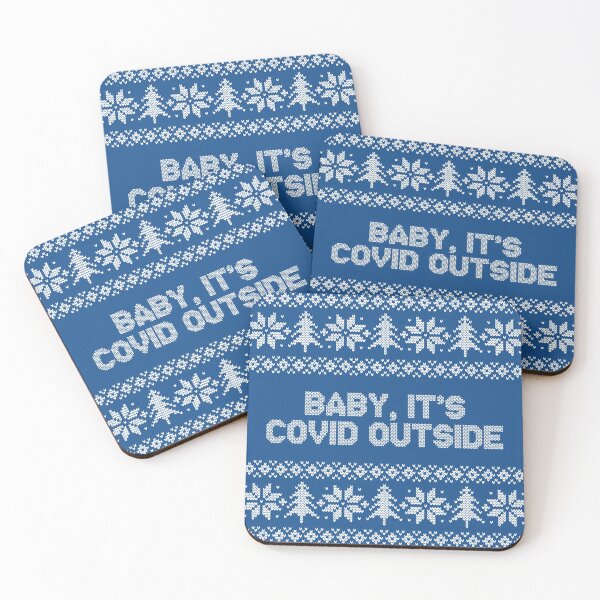 Item preview, BABY IT'S COVID OUTSIDE FUNNY CHRISTMAS 2020 designed and sold by CrystalCrush.