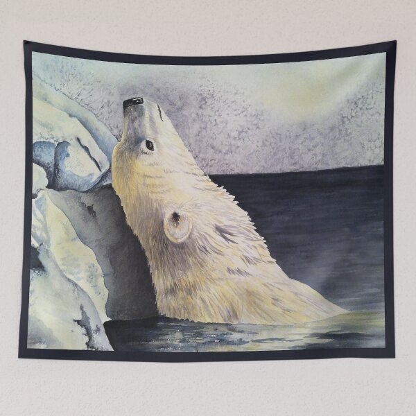 Item preview, Polar Bear - Original Watercolor designed and sold by muralmouse.