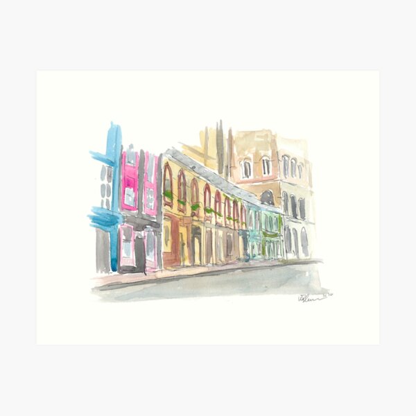 Item preview, Edinburgh Scotland Street Scene with Church designed and sold by artshop77.