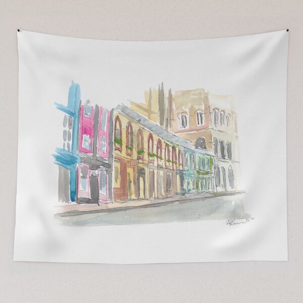 Item preview, Edinburgh Scotland Street Scene with Church designed and sold by artshop77.