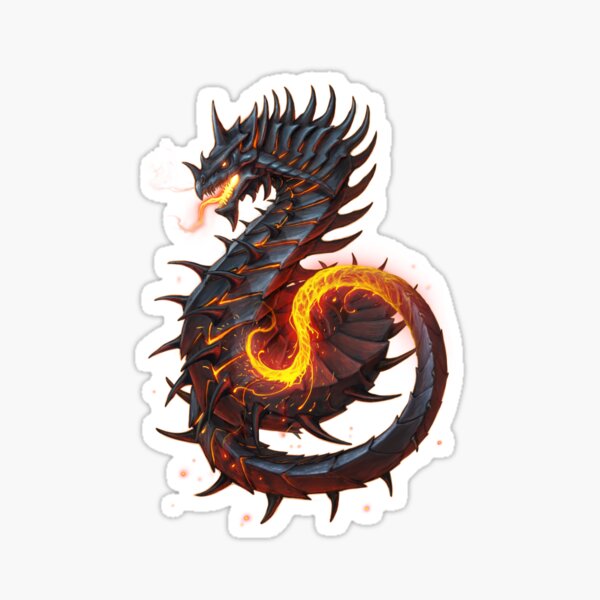 Fire Dragon Sticker