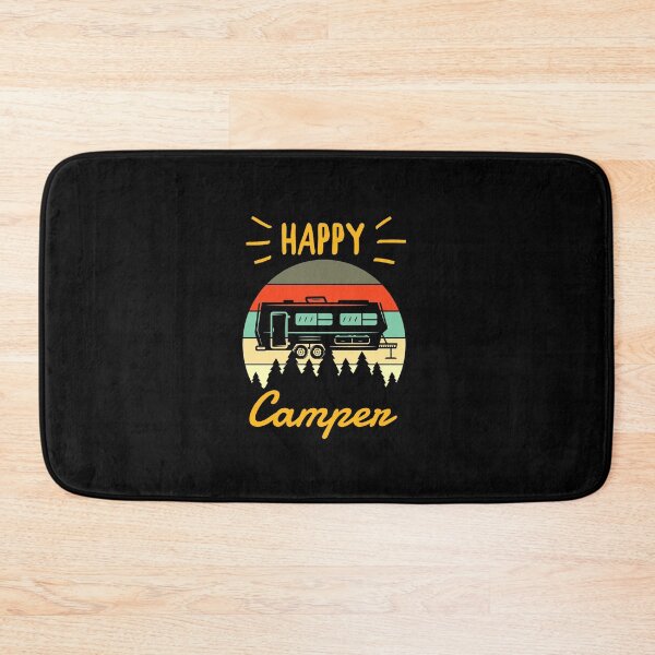 Item preview, Happy Camper Camping Retro Vintage 70s Sunset RV designed and sold by Draculaura2009.