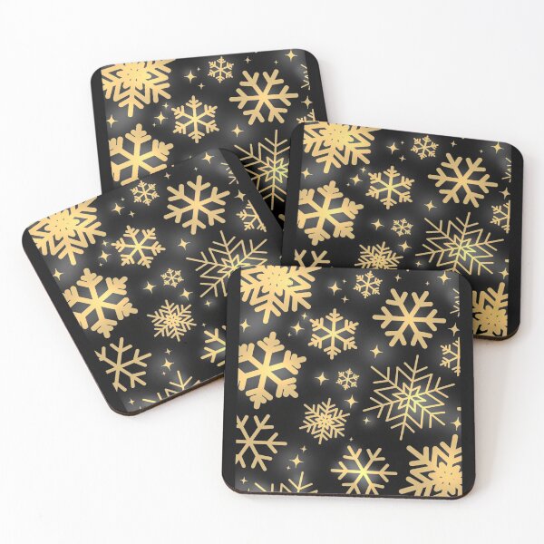 Item preview, Gold Snowflakes Pattern  designed and sold by joabaj.