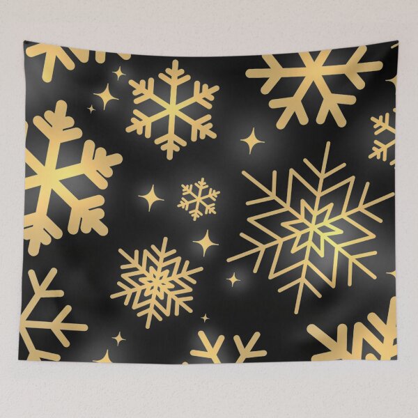 Item preview, Gold Snowflakes Pattern  designed and sold by joabaj.