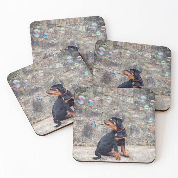 Item preview, Rottweiler Puppy Bubbles designed and sold by PurpleBluesPets.