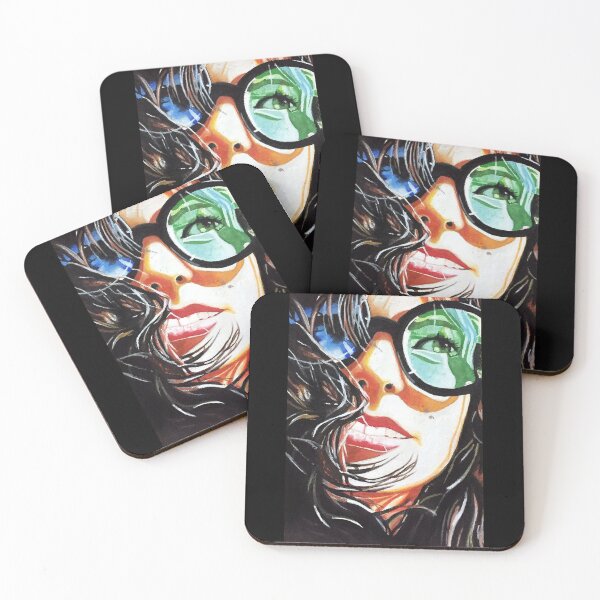 Item preview, Girl with Blue-Green Shades  designed and sold by Umama Tasnuva  Aziz.