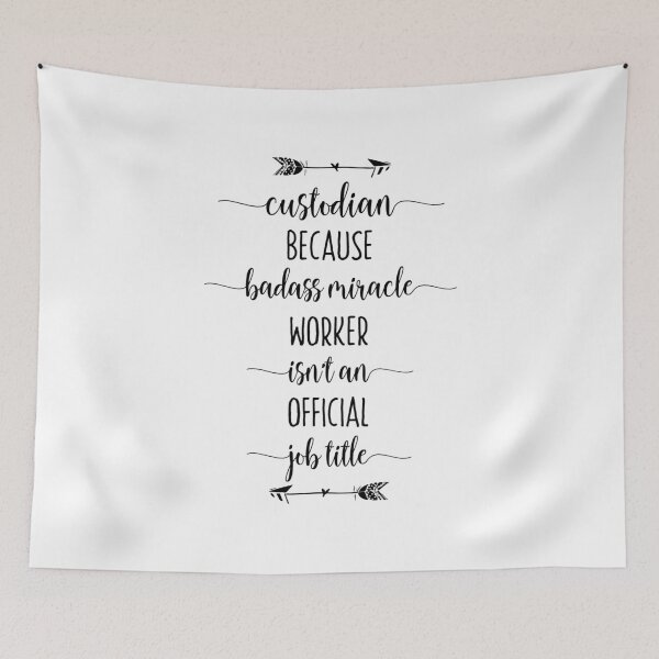Item preview, Custodian Because Badass Miracle Worker Isn't An Official Job Title T-Shirt designed and sold by ZANKELLO.