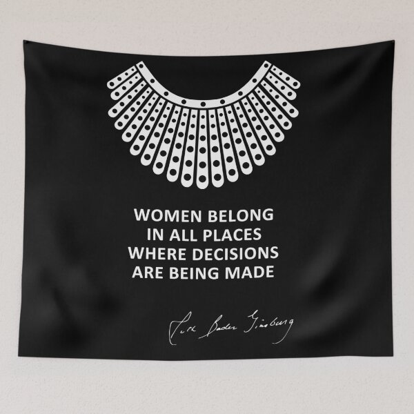 Item preview, Women belong in all places where decisions are being made - RBG designed and sold by REApparelCo.