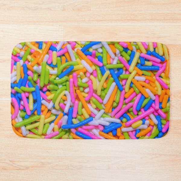 Item preview, Neon Pastel Rainbow Vermicelli Sprinkles Dessert Candy Pattern designed and sold by patternsoup.