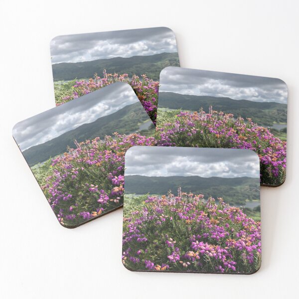 Item preview, Heather overlooking Coniston Water designed and sold by RedBubbleBath.