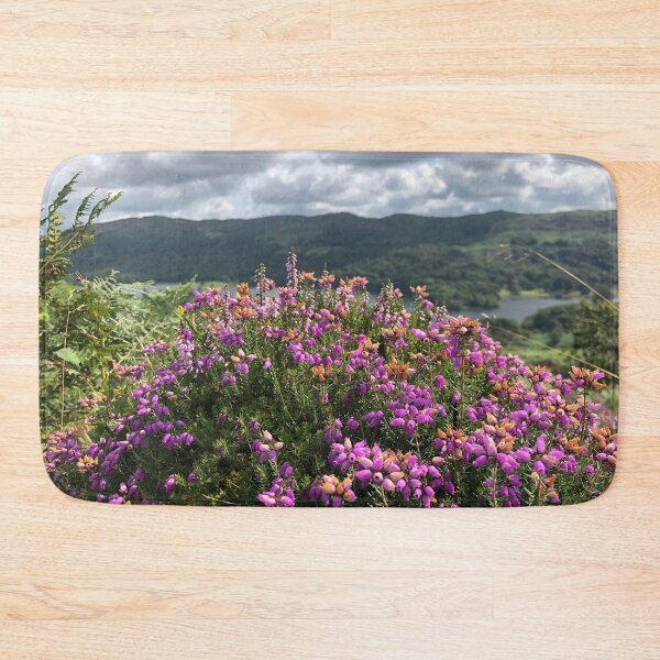 Item preview, Heather overlooking Coniston Water designed and sold by RedBubbleBath.