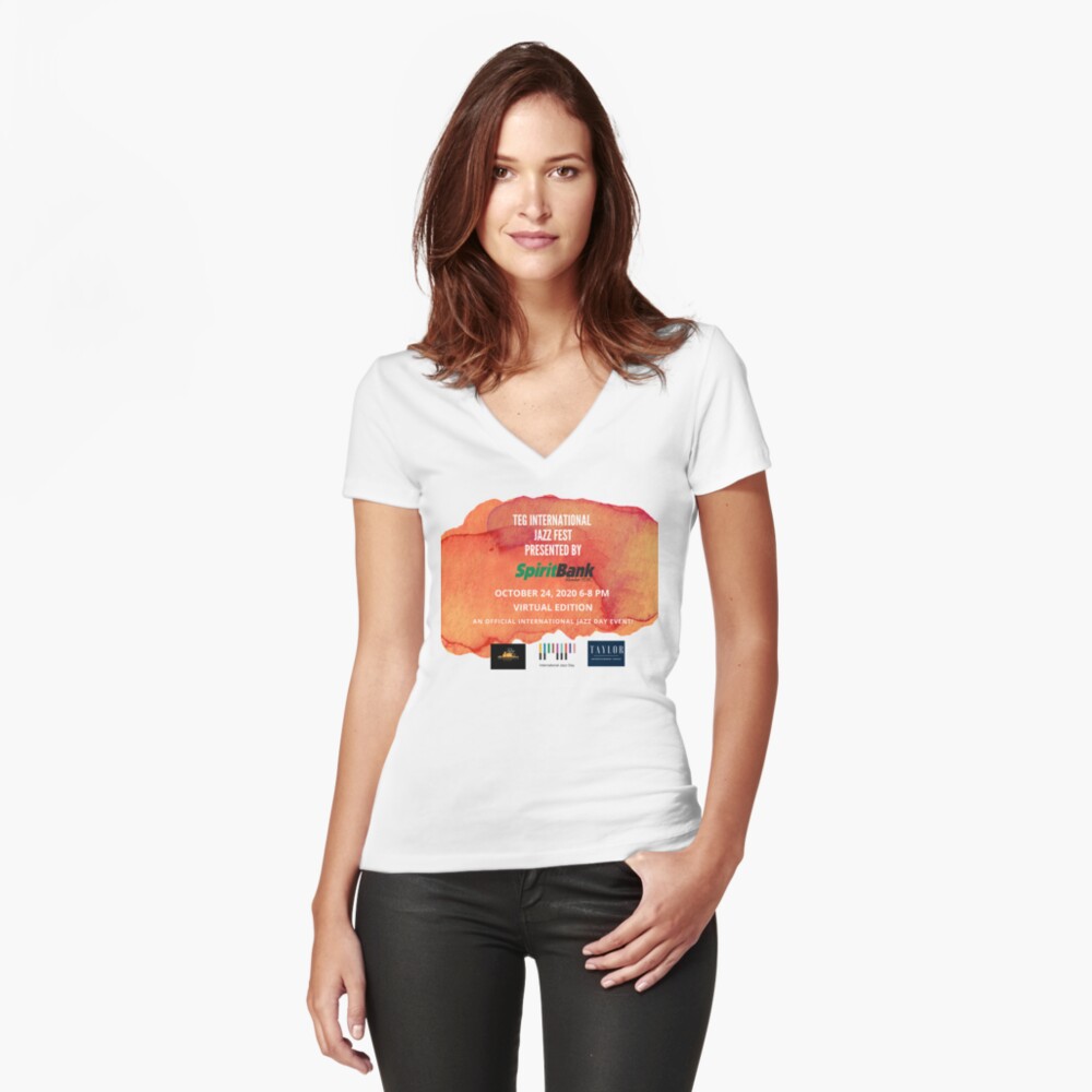 Item preview, Fitted V-Neck T-Shirt designed and sold by CoffeeCupLife2.