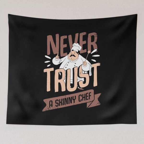 Item preview, Never Trust A Skinny Chef Cooking Cook Gift designed and sold by Marcid95.