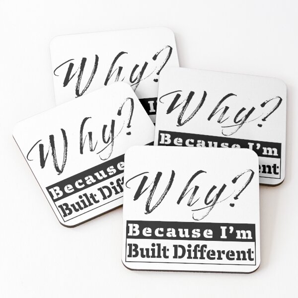Item preview, Because I'm Built Different designed and sold by AnnsGraphics.