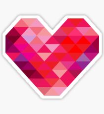 Prisma-Herz Sticker