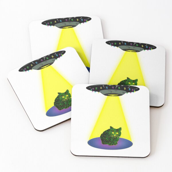 Item preview, Cat gets abducted by aliens (color version) designed and sold by Livia1209.
