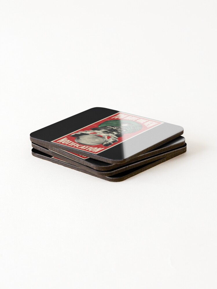Thumbnail 4 of 5, Coasters (Set of 4), Notification designed and sold by mathiole.
