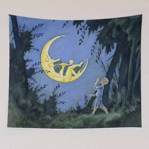 Item preview, Rudolf Koivu “The Boy and The Man in the Moon” designed and sold by PatricianneK.