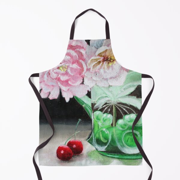 Item preview, Cherry Blossoms in Green Glass designed and sold by mary hughes.