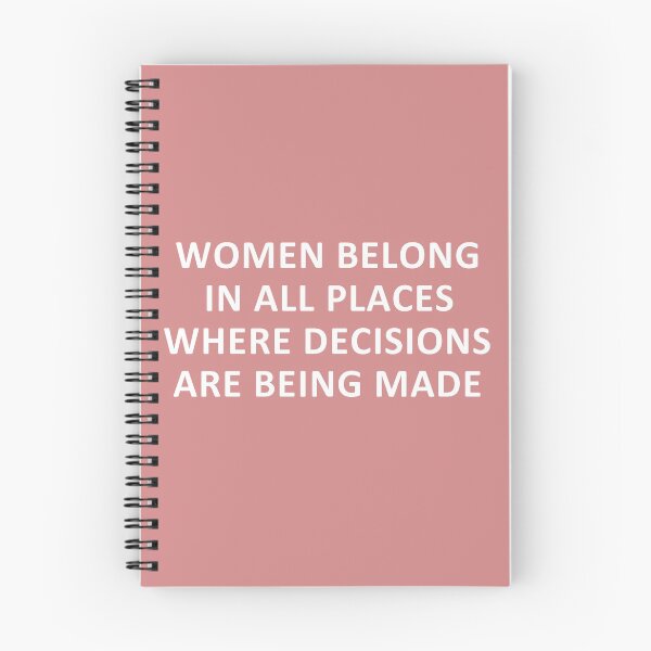 Item preview, Women belong in all places where decisions are being made [pink] designed and sold by REApparelCo.