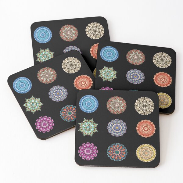 Item preview, Yoga Mandala, Yoga Art, Mandala Print, yoga mandala sticker pack, Yoga Gift, Meditation Gift designed and sold by HomeConscious.