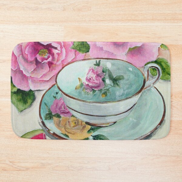 Item preview, Teacup, Watermelon, and Roses designed and sold by mary hughes.